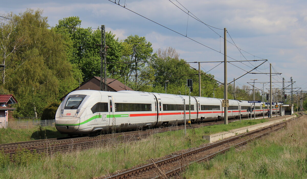 DB 0812 050  Metropole Ruhr  als ICE 691 von Berlin Gesundbrunnen nach München Hbf, am 06.05.2022 in Wandersleben.