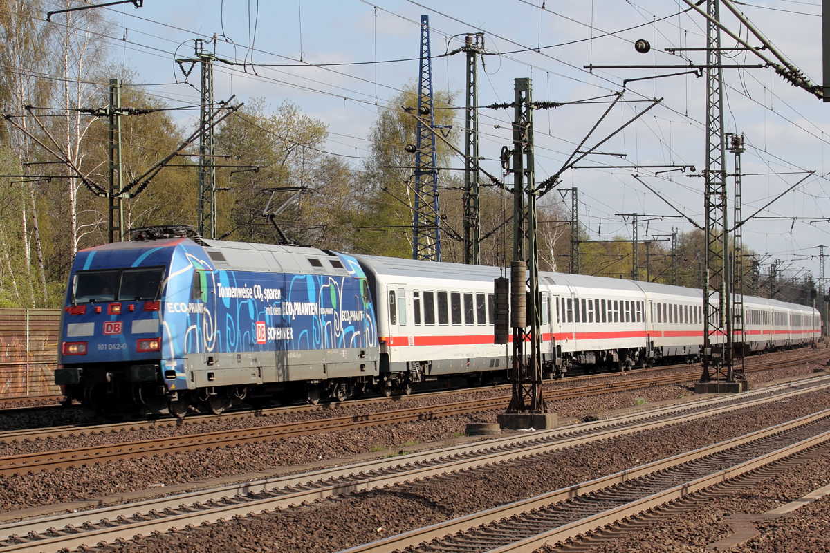 DB 101 042-0 in Hamburg-Harburg 20.4.2016