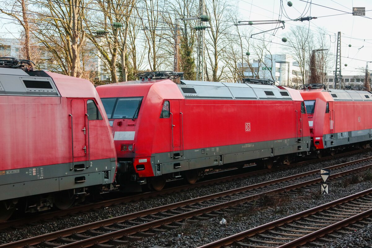 DB 101 046-1 in Wuppertal, Februar 2025.