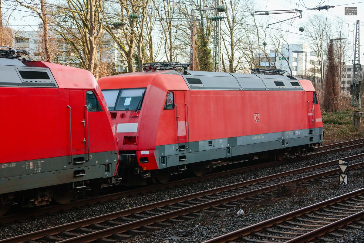 DB 101 089-7 in Wuppertal, Februar 2025.