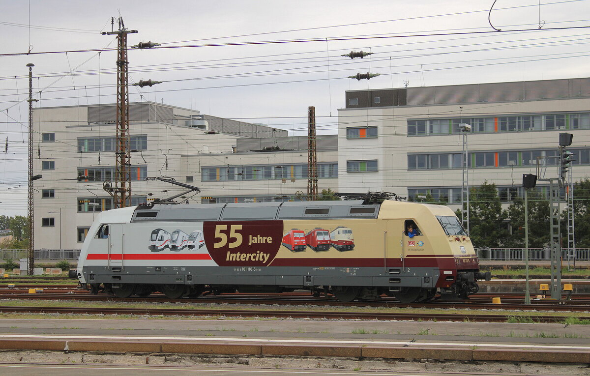 DB 101 110-5  55 Jahre IC  am 19.09.2026 bei F�hrerstandsmitfahrten zum Tag der Schiene in Leipzig Hbf.