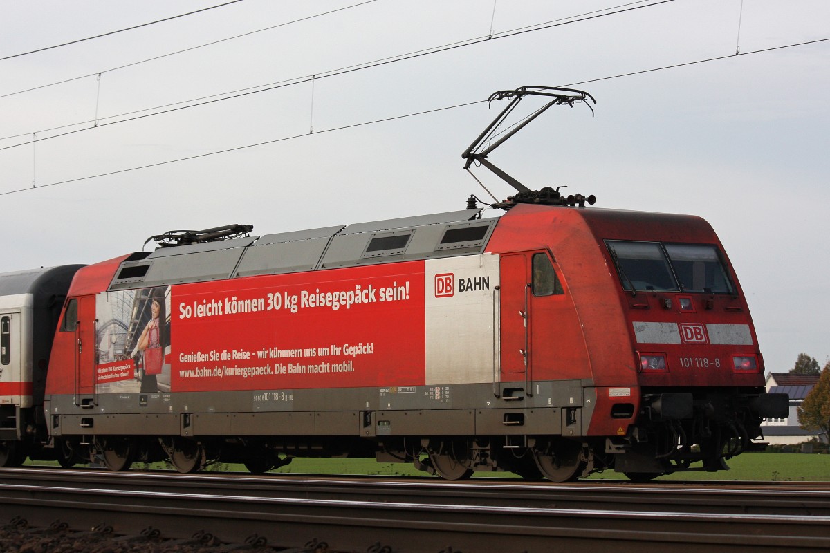 DB 101 118 am 19.10.13 in Dedensen-Gümmer.