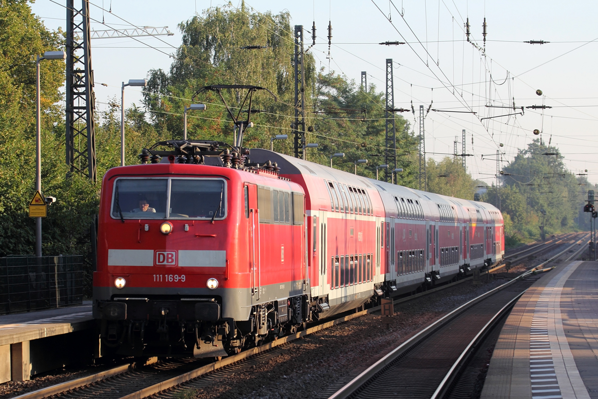 DB 111 169-9 in Recklinghausen-Süd 24.8.2019