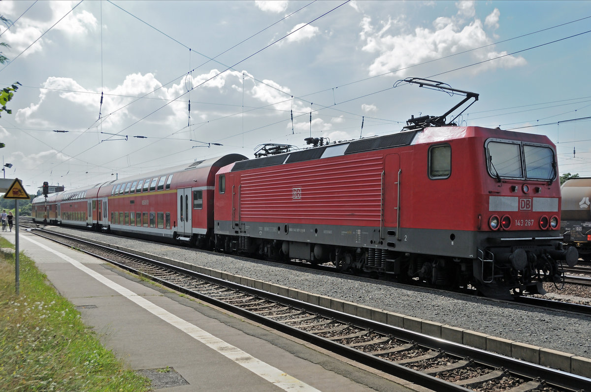 DB 143 267 @ Kranichstein am 15.08.2016