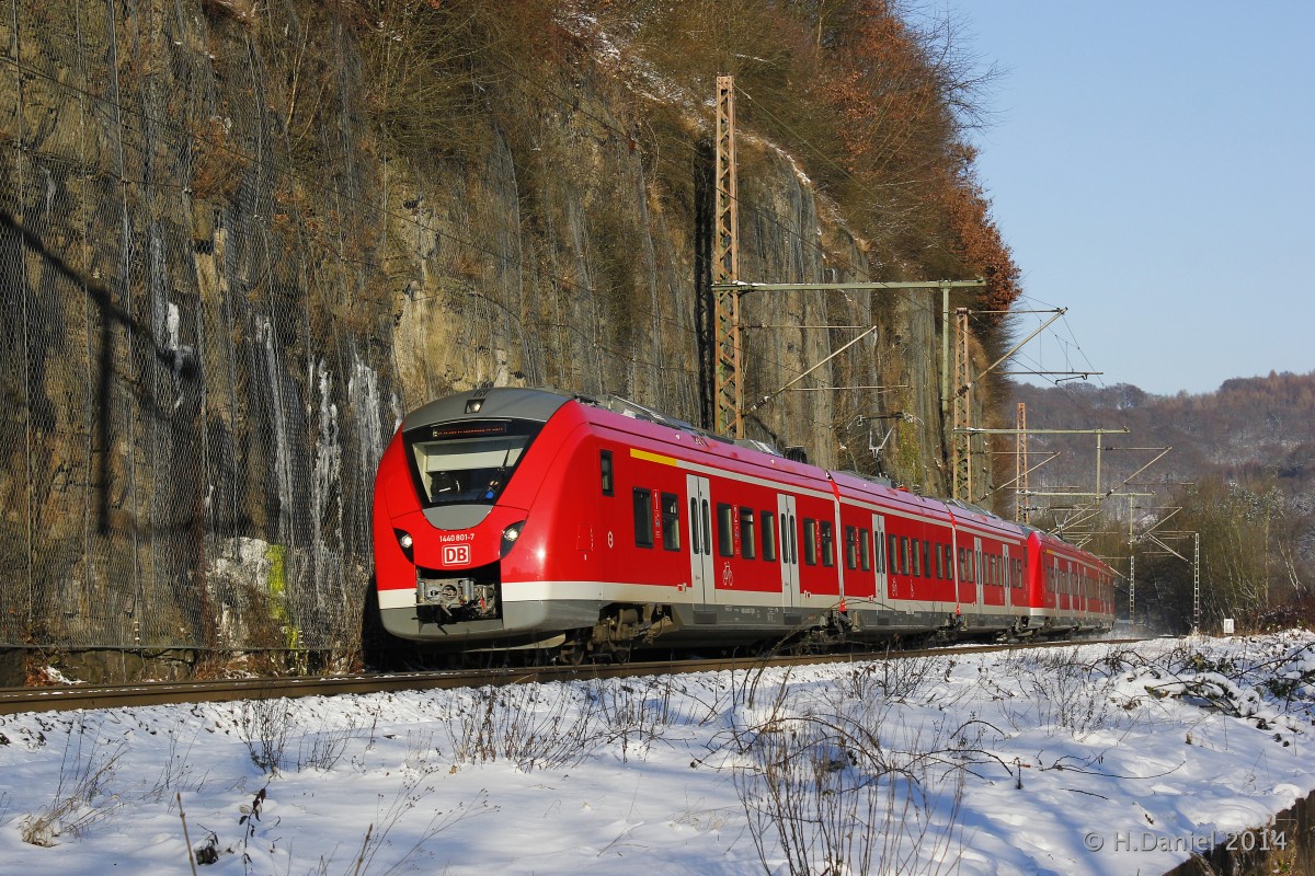 DB 1440 801-7 Coradia Continental als S8 in Ennepetal, Dezember 2014.
