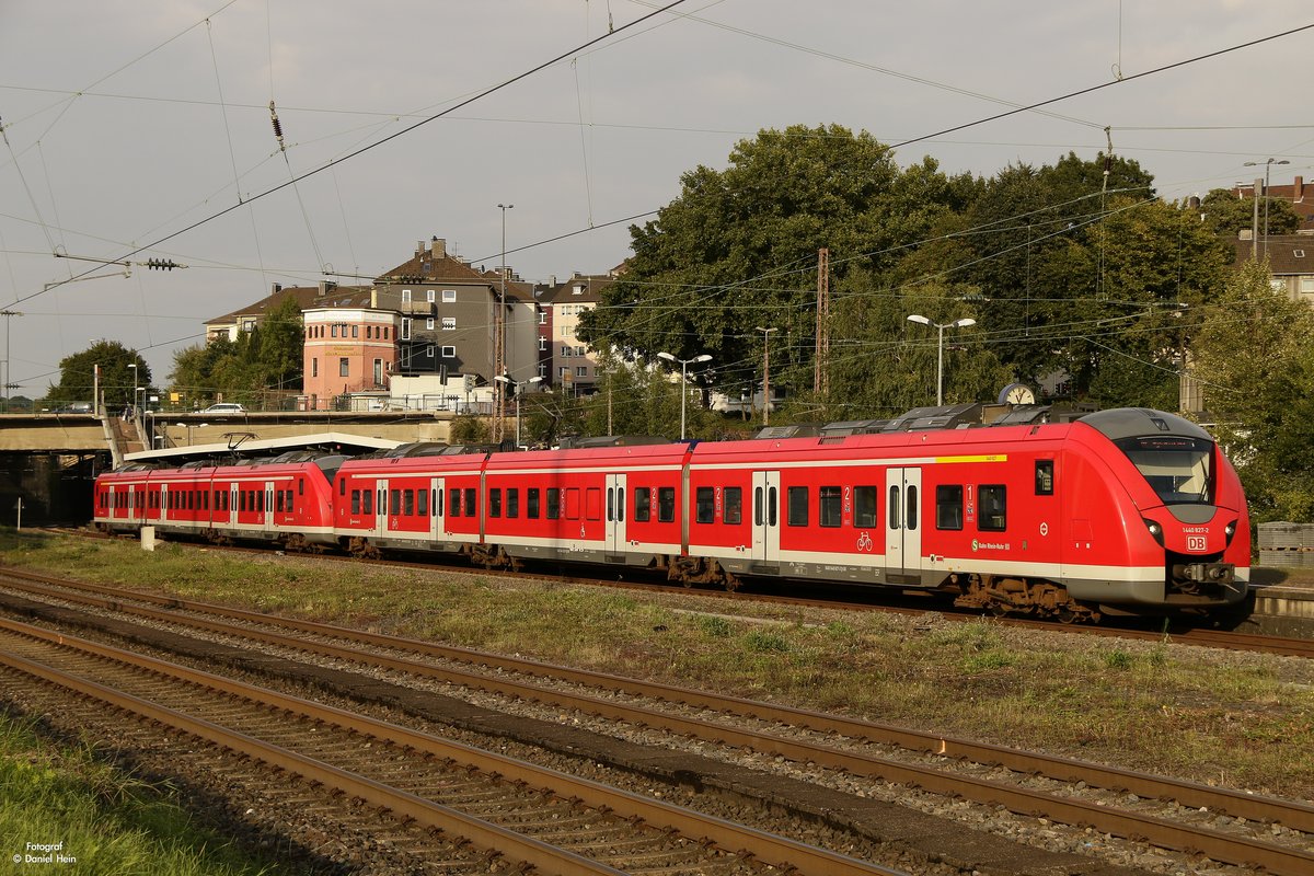 DB 1440 827-2 als S8 in Wuppertal, August 2017.