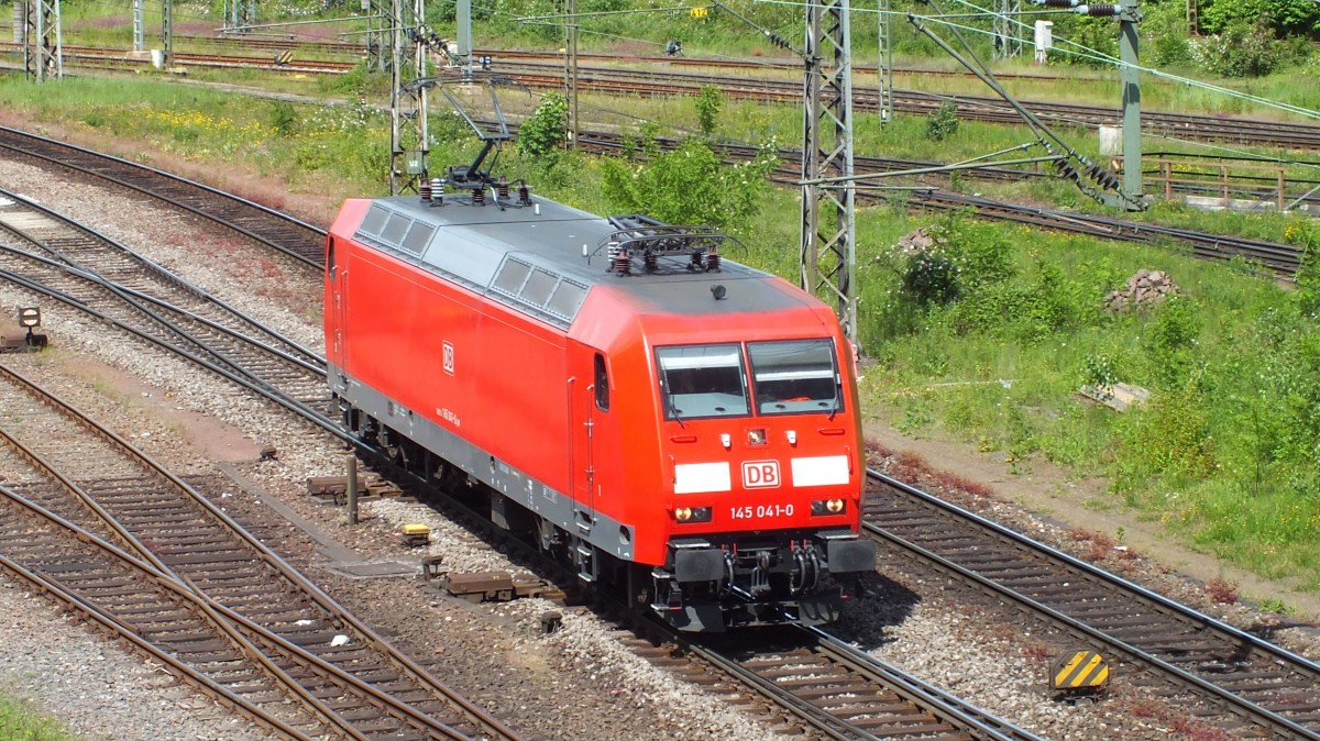 DB 145 041-0 am Saarbrücken-Güterbahnhof (30.05.2015) 