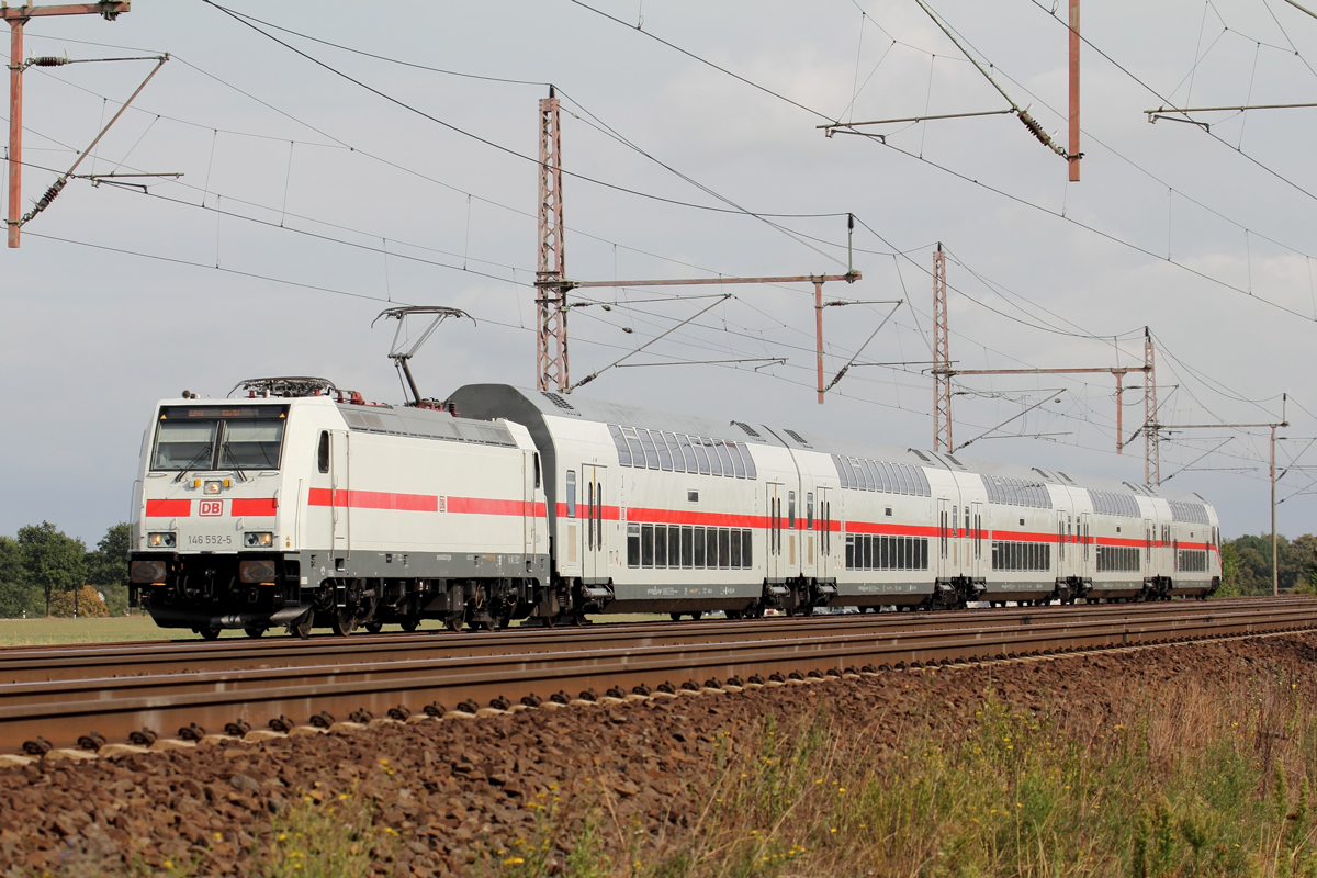 DB 146 552-5 in Dedensen-Gümmer 7.9.2019