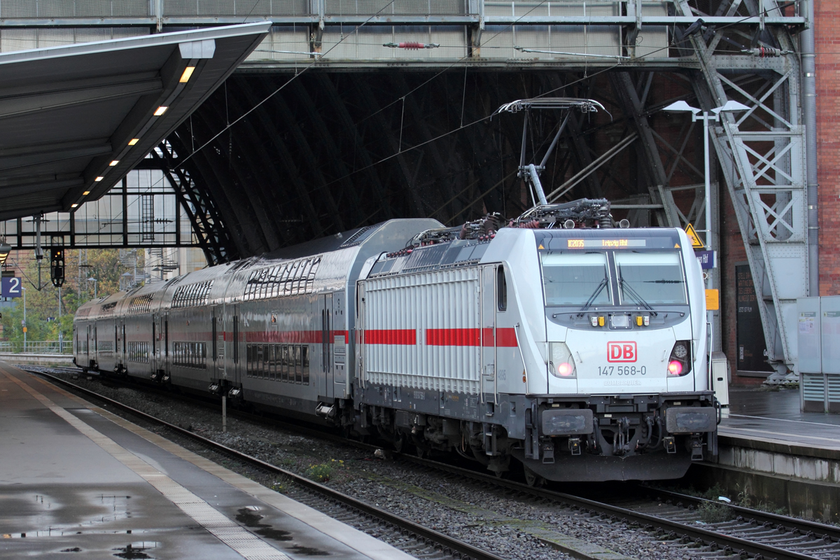 DB 147 568-0 mit IC 2035 nach Leipzig in Bremen 5.11.2021