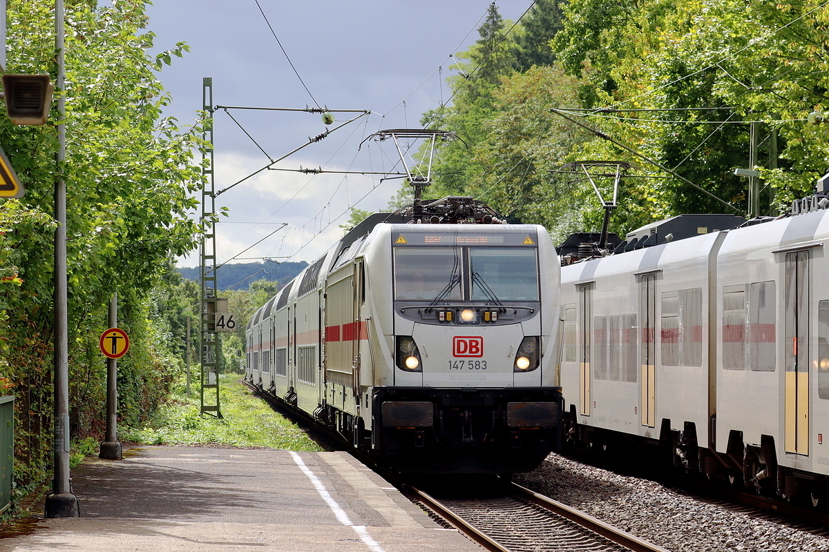 DB 147 583 mit IC 2547 nach Dortmund durchf�hrt Remagen-Rolandseck 31.8.2026