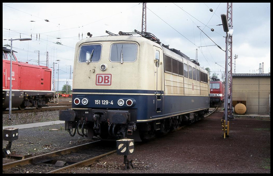 DB 151129-4 am 2.10.1999 im BW Osnabrück.