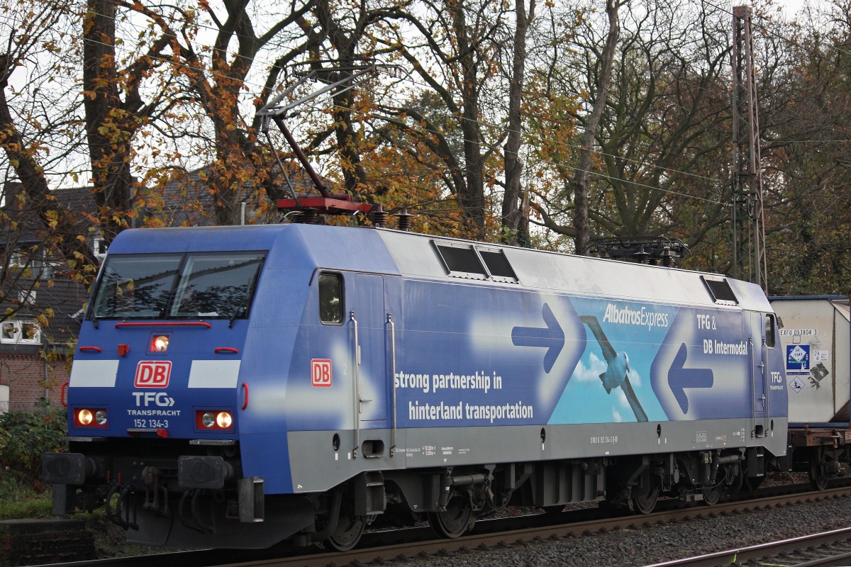 DB 152 134  Albatros  am 20.11.13 in Ratingen-Lintorf.