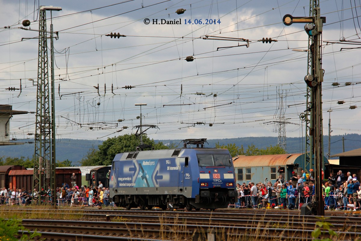DB 152 137-6 TFG Albatros bei der Lokparade am 14.06.2014 im DB Museum Koblenz L�tzel.