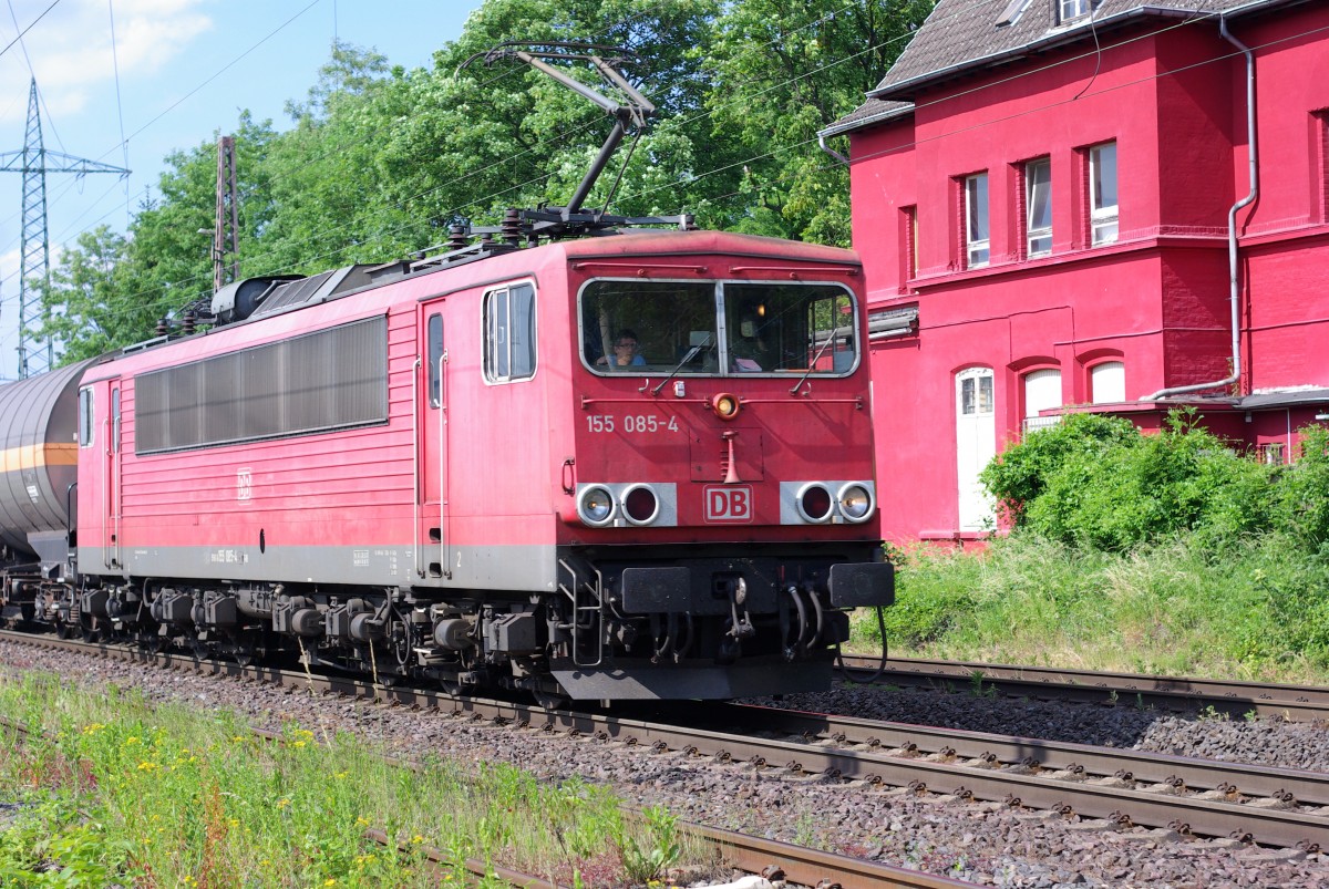 DB 155 085-4 am 13.6.2015 in Ratingen Lintorf
