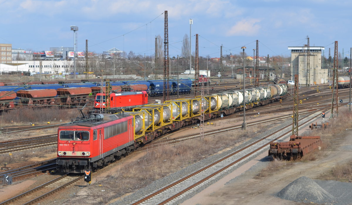 DB 155 178-7  in Leipzig Engelsdorf 27.03.2018