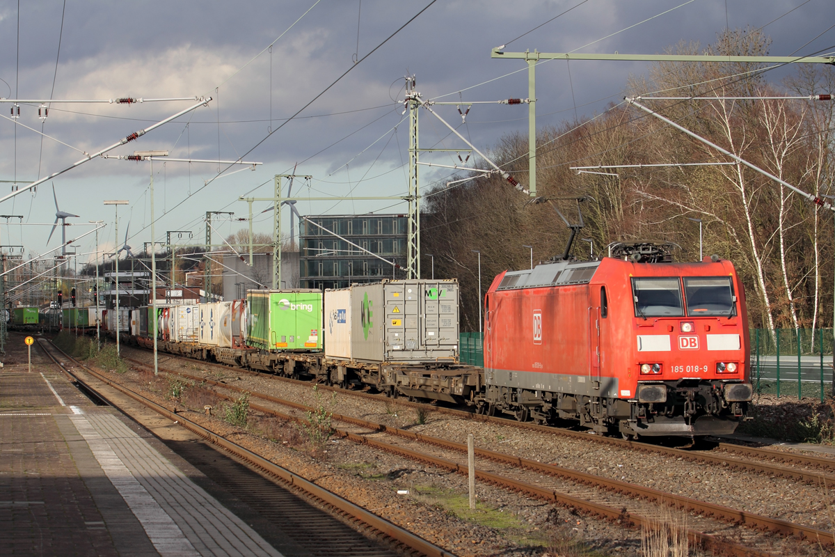 DB 185 018-9 in Recklinghausen 25.2.2020