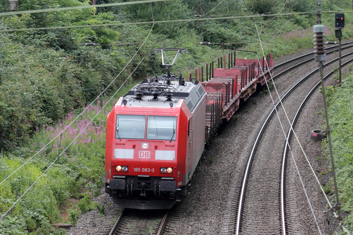 DB 185 083-3 auf der Hamm-Osterfelder Strecke in Recklinghausen 9.7.2019