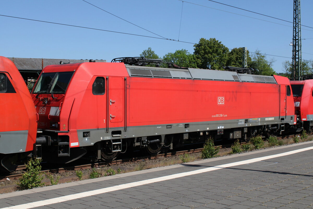 DB 185 296-1 am 30.05.2023 in Bebra.