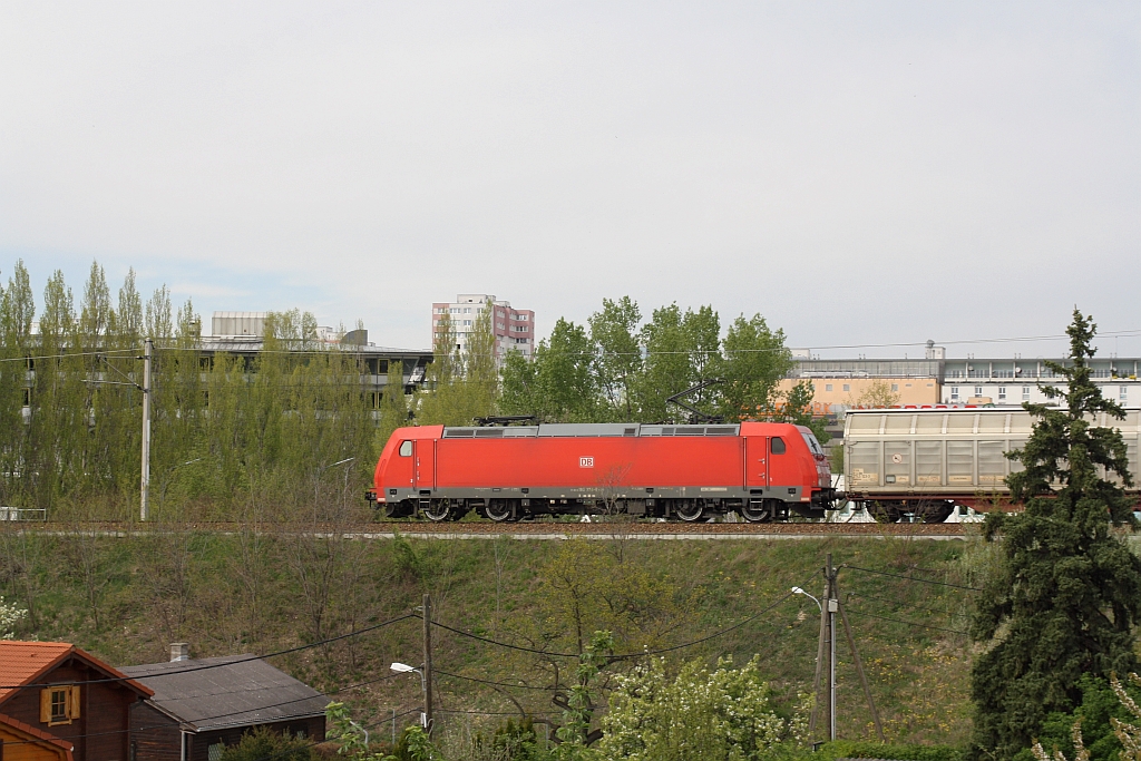 DB 185 374-6 am 22.April 2015 auf der  Italienerschleife  bei Jedlersdorf.