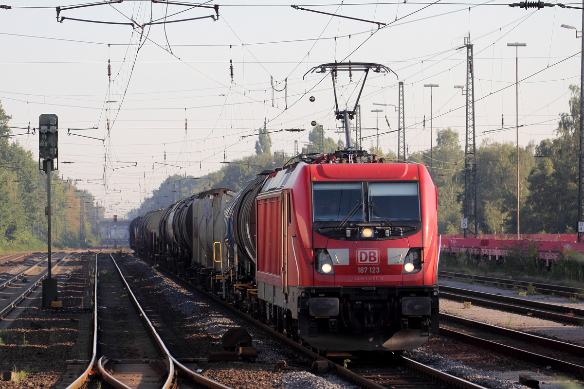 DB 187 123 in Recklinghausen-Süd 24.8.2019