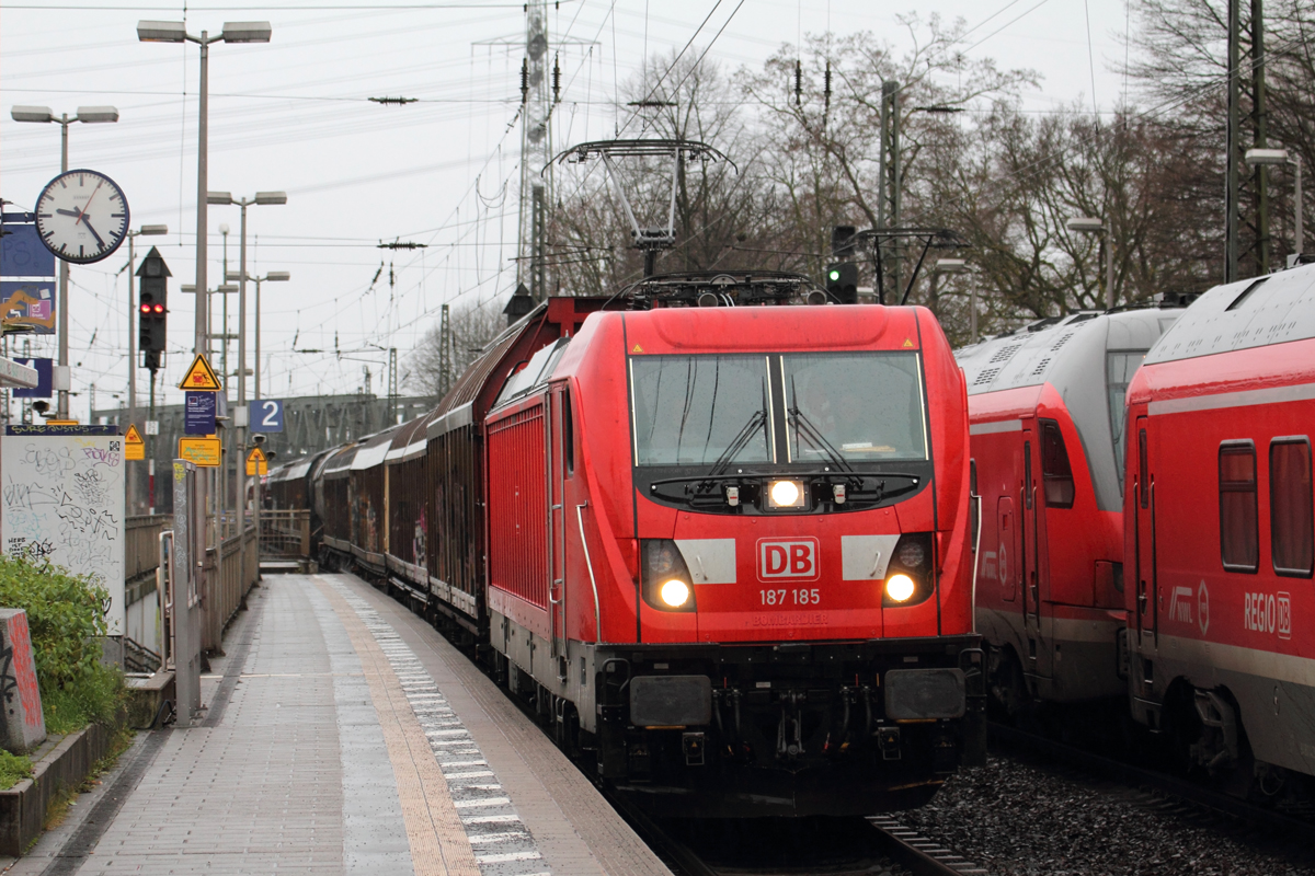 DB 187 185 in Recklinghausen-Süd 13.12.2019