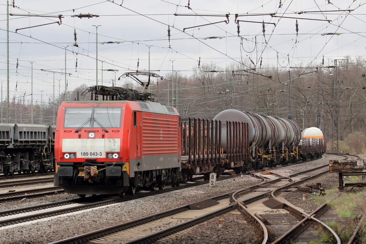DB 189 043-3 in Duisburg-Entenfang 5.4.2018