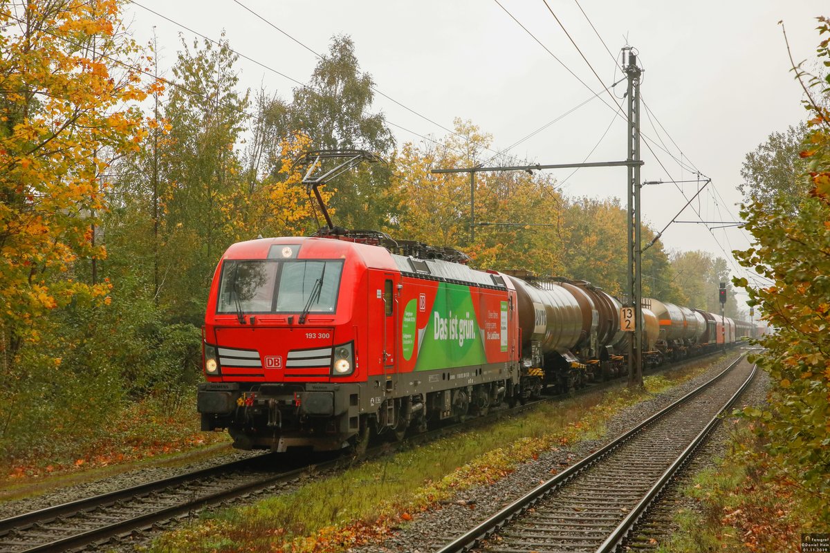 DB 193 300  Das ist grün  in Breyell, November 2019.