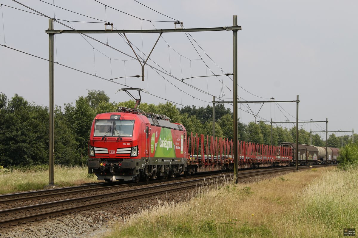 DB 193 300  Das ist grün  in Horst Sevenum, Juni 2018.
