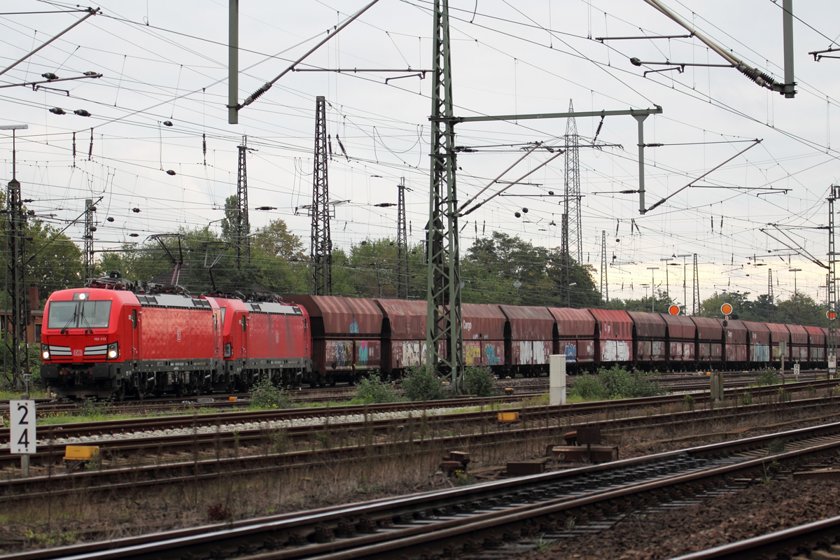DB 193 313 und 193 322 in Oberhausen-West 5.10.2019