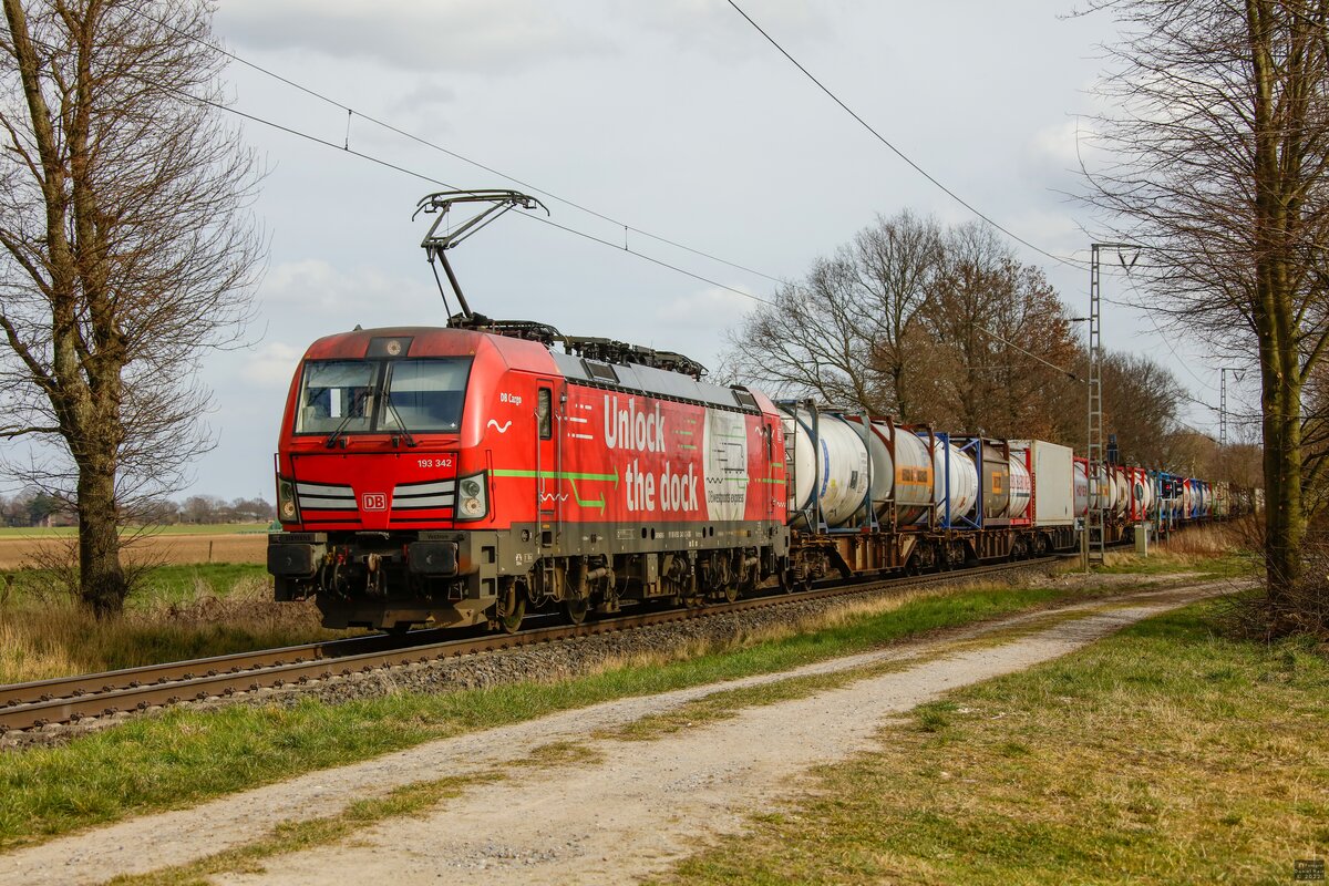 DB 193 342  Unlock the dock  in Boisheim, März 2022.