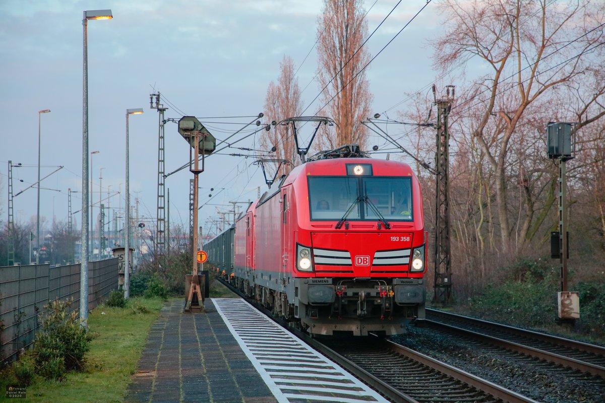 DB 193 358 in Duisburg Rheinhausen, M�rz 2020.