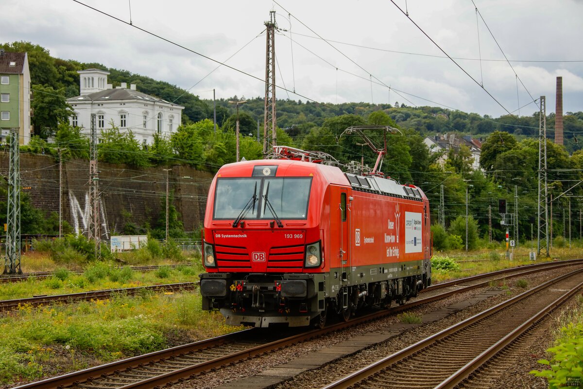 DB 193 969 DB Systemtechnik in Wuppertal, Juli 2022.