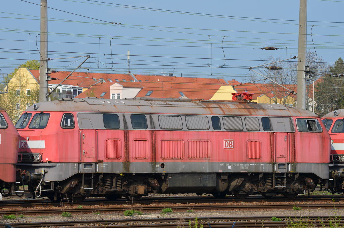DB 218 223-6 abgestellt Stillstandsmanagment Leipzig Engelsdorf 09.04.2019