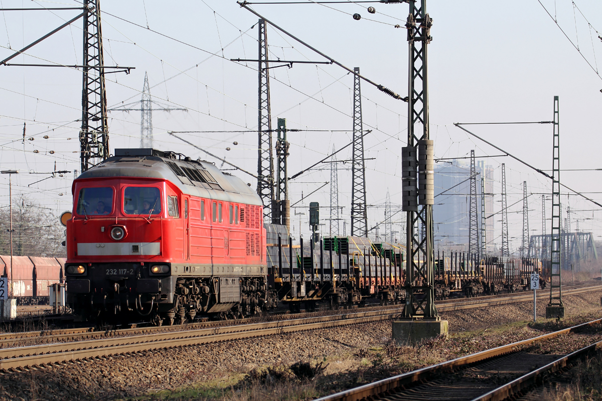 DB 232 117-2 in Oberhausen-West 22.2.2018