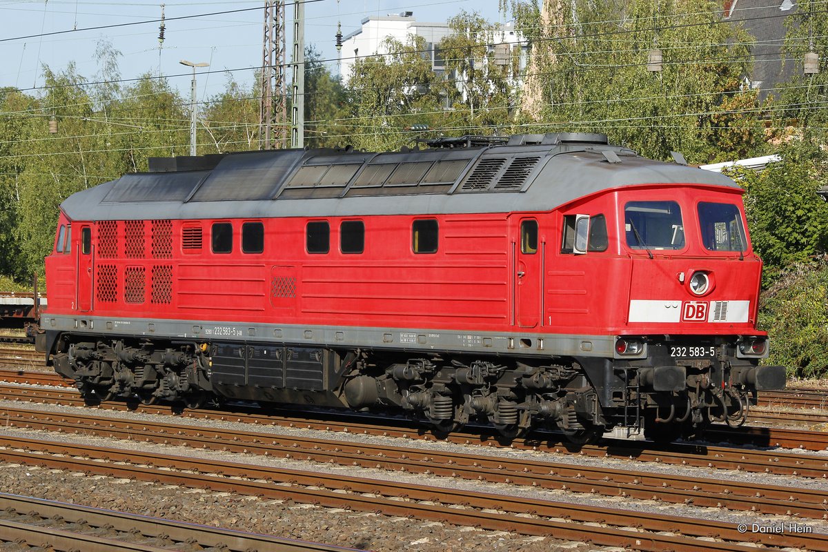 DB 232 583-5 Ludmilla in D�sseldorf Rath, September 2016.