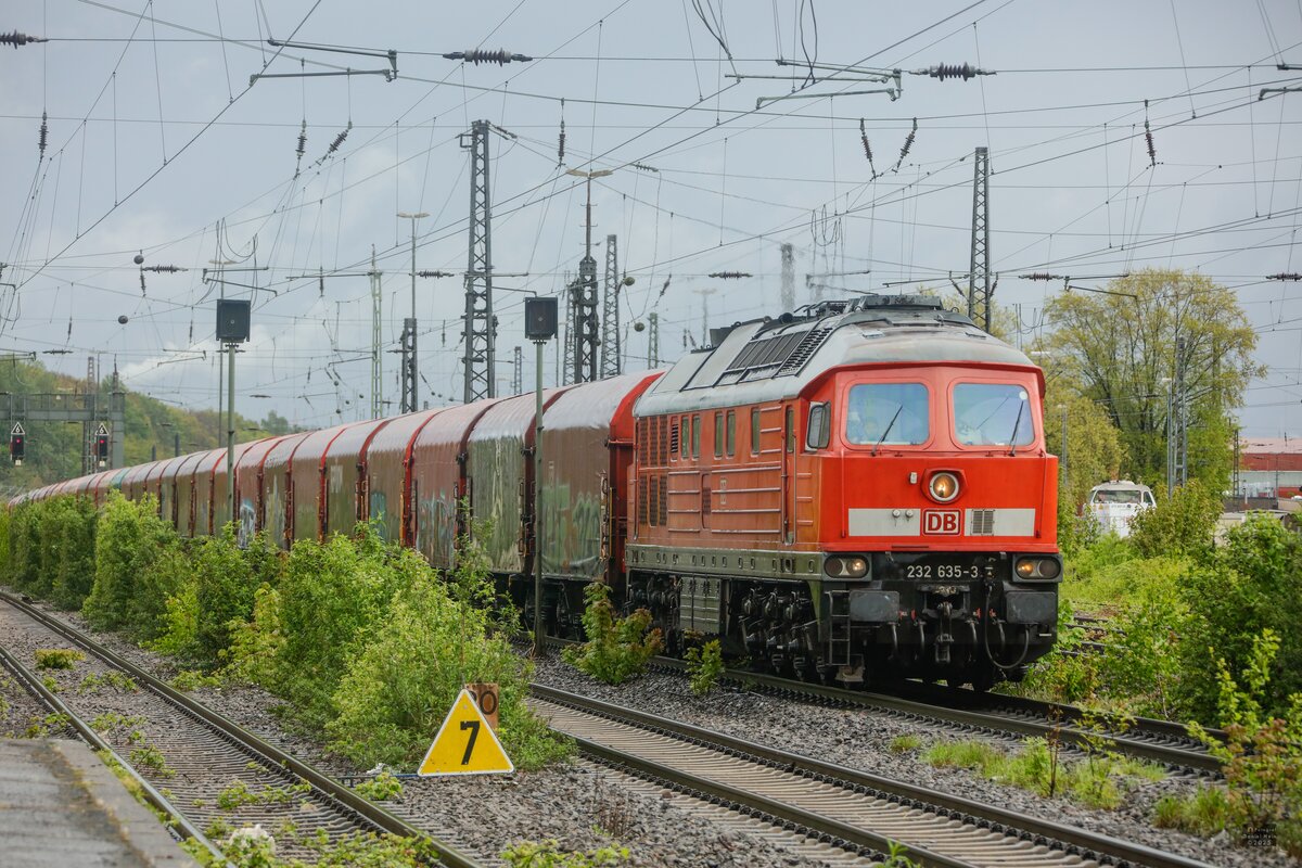DB 232 635-3 Ludmilla in Oberhausen Osterfeld, April 2024.
