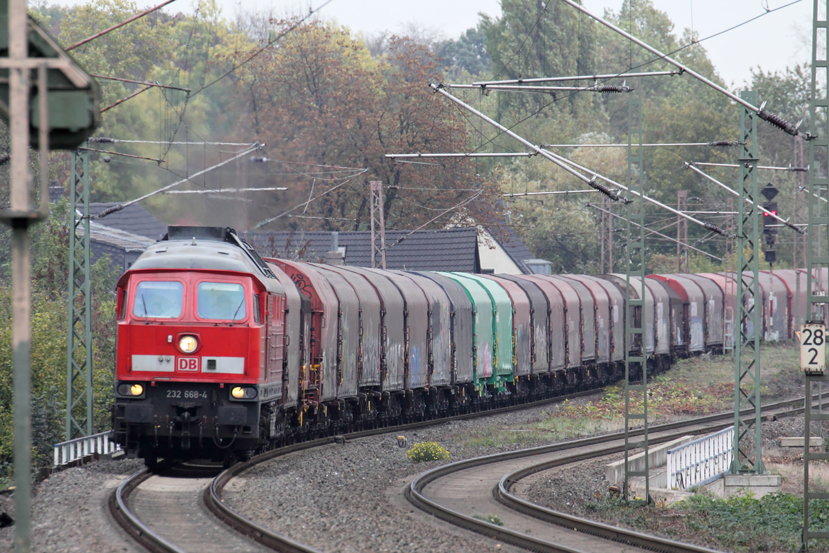 DB 232 668-4 in Gelsenkirchen-Bismarck 23.10.2018
