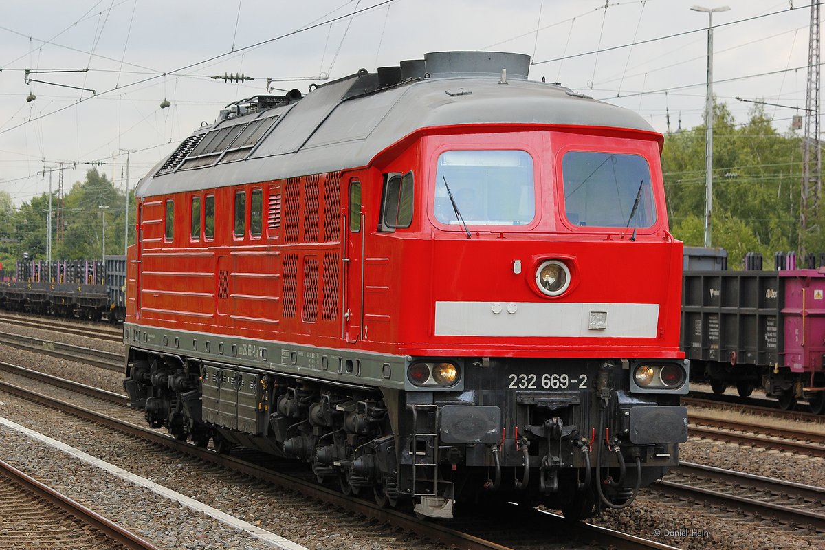 DB 232 669-2 Ludmilla in D�sseldorf Rath, Juli 2016.