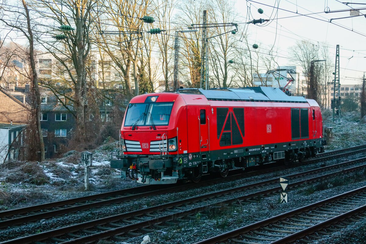 DB 249 022 in Wuppertal, Januar 2025.