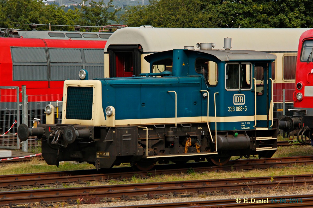 DB 333 068-5 im DB Museum Koblenz, Juni 2014.