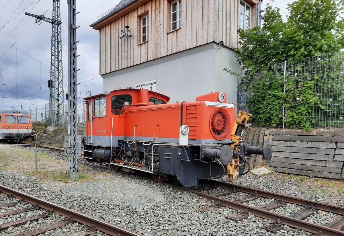 DB 333 678-1 am 01.08.2021 im DB Museum Nürnberg.