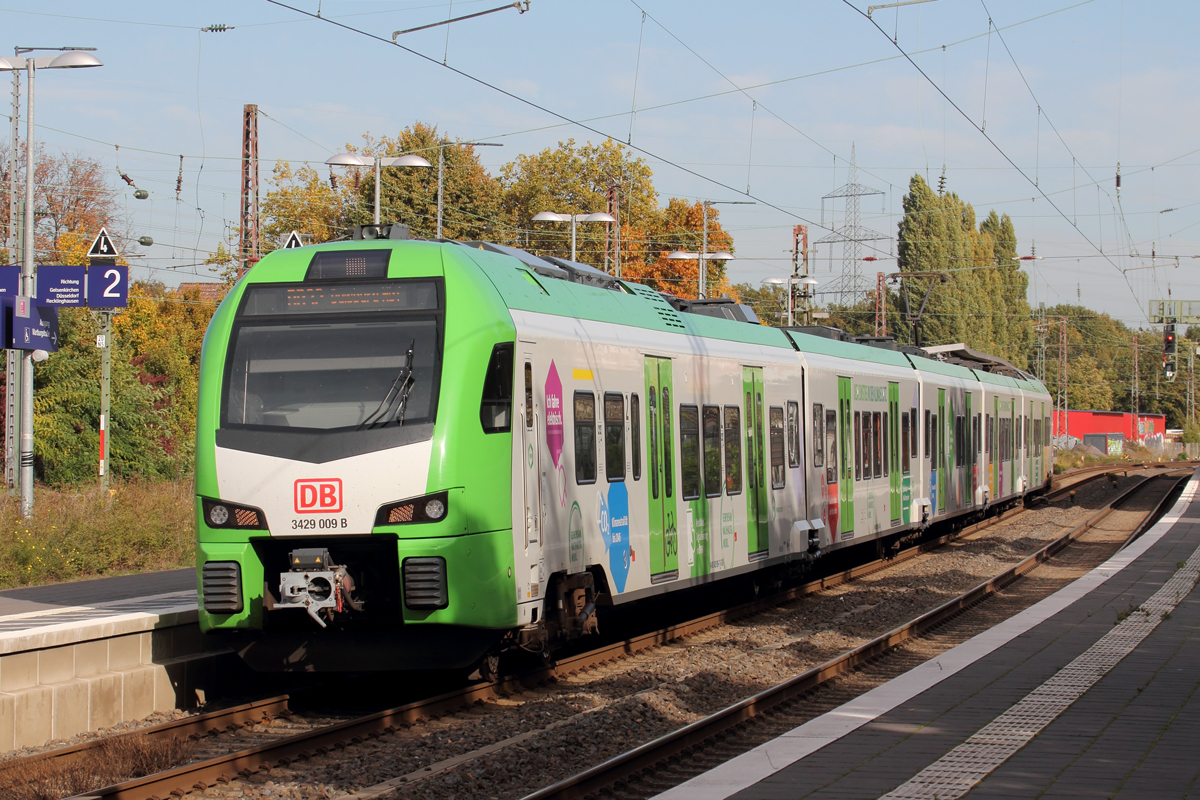 DB 3429 009 als RB 32 nach Duisburg in Castrop-Rauxel 12.10.2022