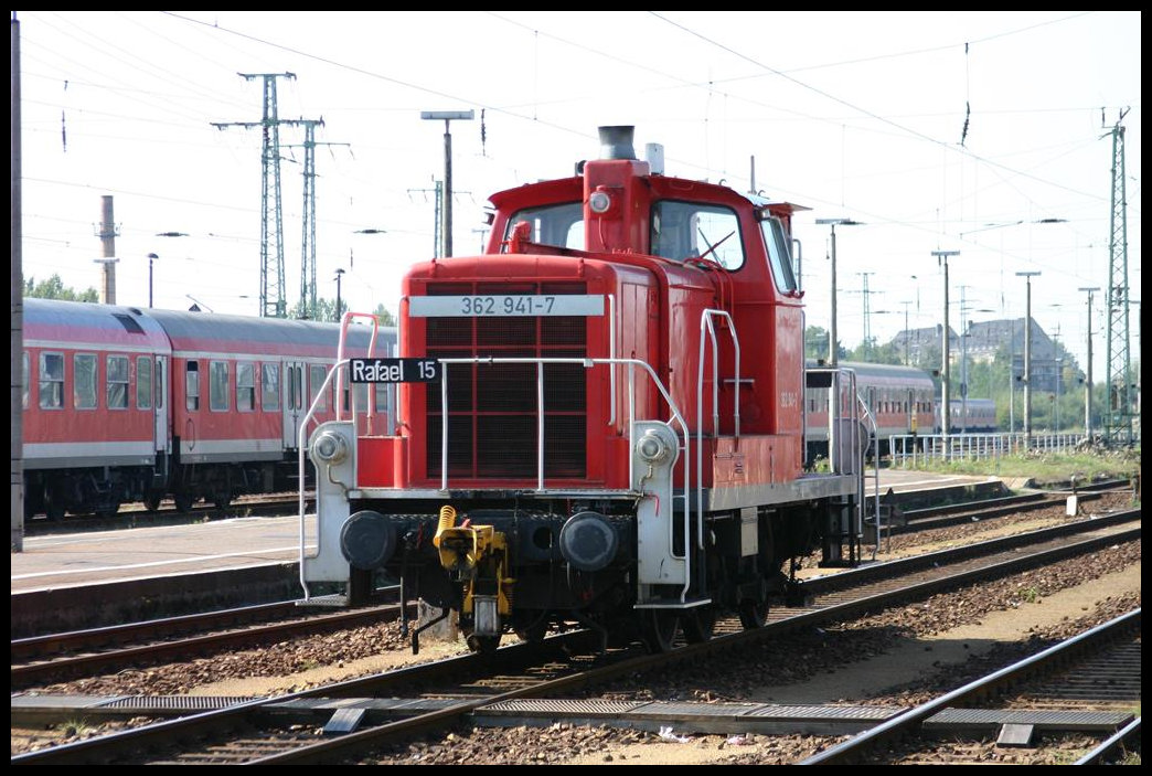 DB 362941 rangierte am 24.9.2005 im HBF Cottbus.