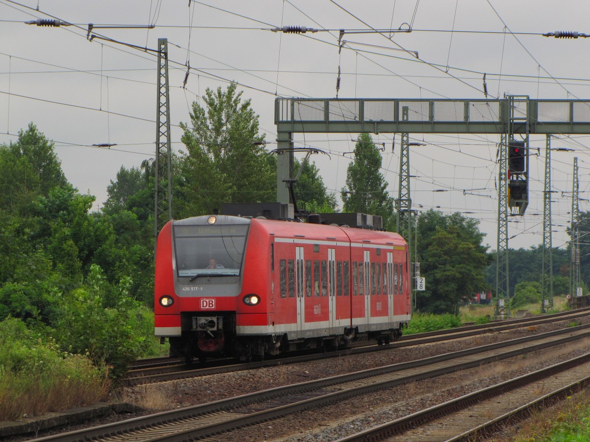 DB 426 517-9 als RB 17818 von Schönebeck-Bad Salzelmen nach Wittenberge, am 30.07.2014 in Magdeburg Buckau.