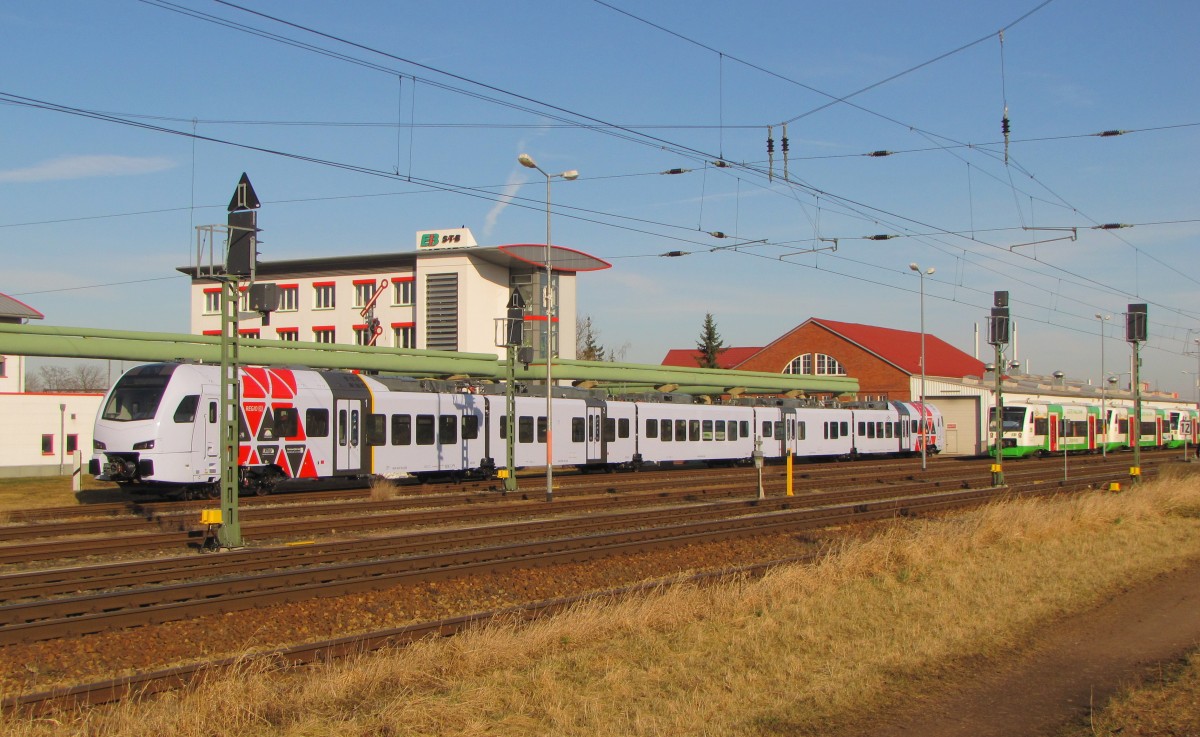 DB 429 126-6 am 08.03.2015 abgestellt in Erfurt Ost.