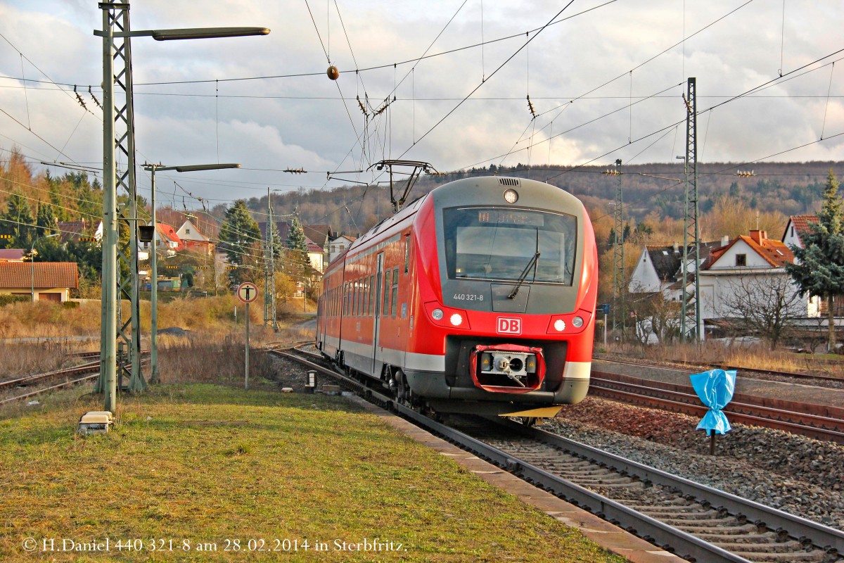 DB 440 321-8 in Sterbfritz, Februar 2014.