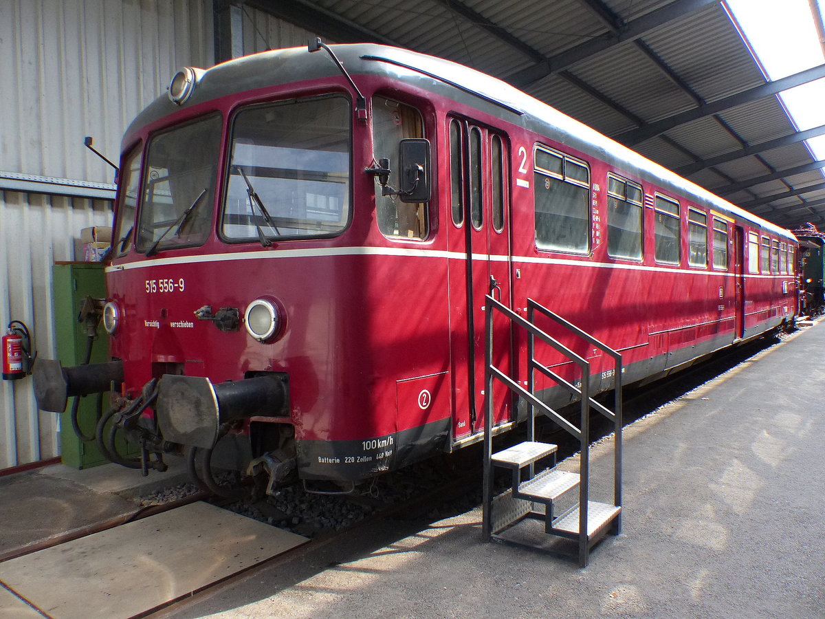 DB 515 556-5 am 14.08.2020 im Eisenbahnmuseum Bochum-Dahlhausen. 