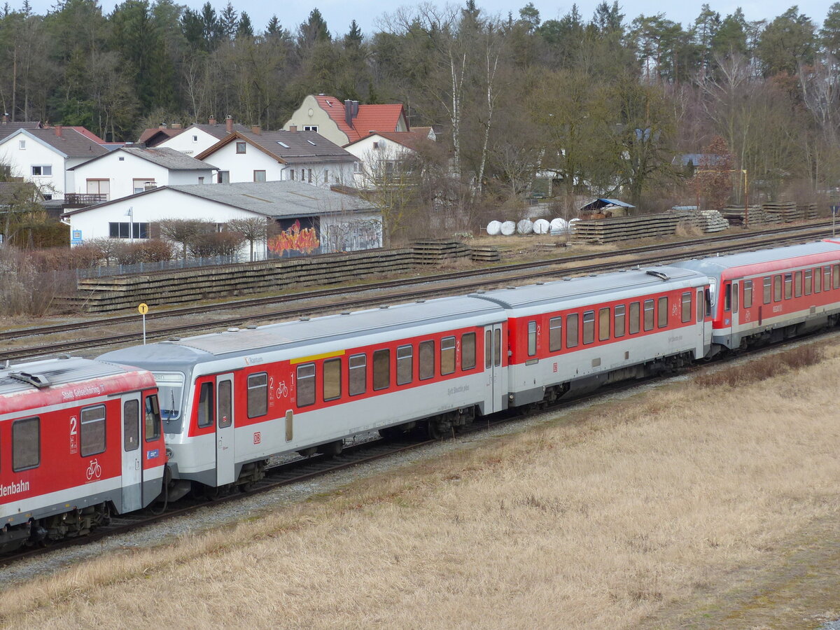 DB 628 540-6  Rantum  am 12.02.2020 abgestellt in Garching (Alz).