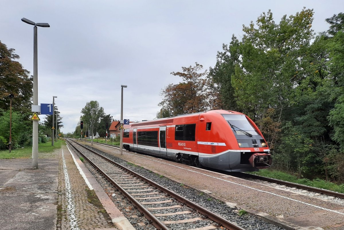 DB 641 021 als RB 16287 von Leinefelde nach Erfurt Hbf, am 26.09.2020 in Gispersleben.