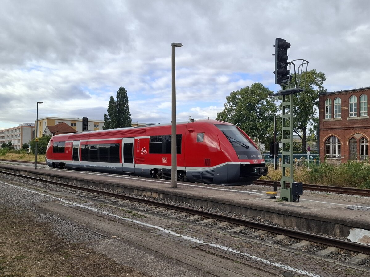 DB 641 039 als RB 16287 aus M�hlhausen (Th�r), am 17.08.2026 in Erfurt Nord. Wegen Bauarbeiten endete der Zug bereits hier.